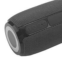 Bluetooth-колонка TG653 з RGB ПІДСВІЧУВАННЯМ, speakerphone, радіо, black, фото 4