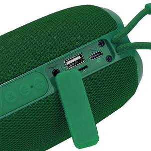 Bluetooth-колонка TG653 з RGB ПІДСВІЧУВАННЯМ,  speakerphone, радіо, green, фото 2