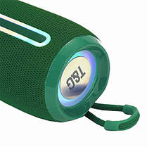 Bluetooth-колонка TG653 з RGB ПІДСВІЧУВАННЯМ,  speakerphone, радіо, green, фото 3