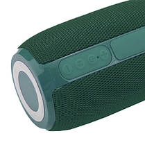 Bluetooth-колонка TG653 з RGB ПІДСВІЧУВАННЯМ,  speakerphone, радіо, green, фото 4