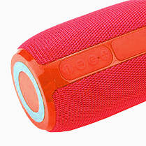 Bluetooth-колонка TG653 з RGB ПІДСВІЧУВАННЯМ, speakerphone, радіо, red, фото 3