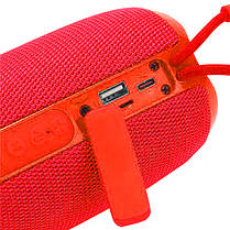 Bluetooth-колонка TG653 з RGB ПІДСВІЧУВАННЯМ, speakerphone, радіо, red, фото 4
