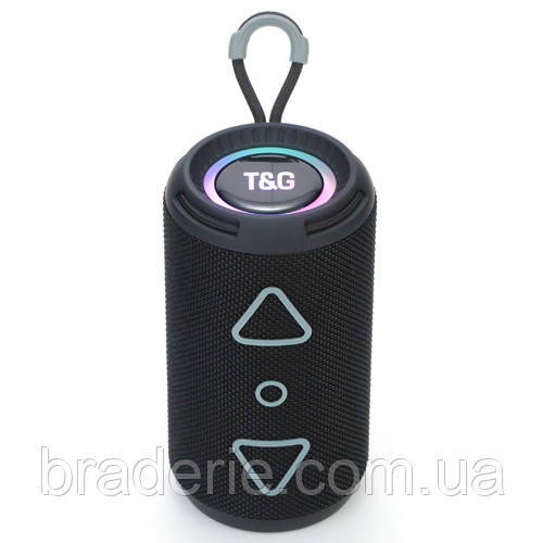 Bluetooth-колонка TG656 з RGB ПІДСВІЧУВАННЯМ,  speakerphone, радіо, black