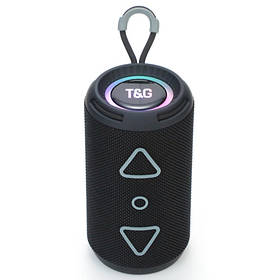 Bluetooth-колонка TG656 з RGB ПІДСВІЧУВАННЯМ,  speakerphone, радіо, black