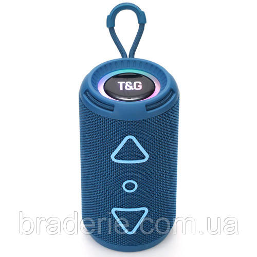 Bluetooth-колонка TG656 з RGB ПІДСВІЧУВАННЯМ,  speakerphone, радіо, blue