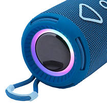 Bluetooth-колонка TG656 з RGB ПІДСВІЧУВАННЯМ,  speakerphone, радіо, blue, фото 3