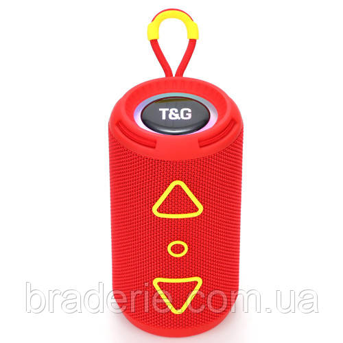 Bluetooth-колонка TG656 з RGB ПІДСВІЧУВАННЯМ,  speakerphone, радіо, red