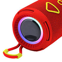 Bluetooth-колонка TG656 з RGB ПІДСВІЧУВАННЯМ, speakerphone, радіо, red, фото 3