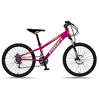 Велосипед MTB2601-3, 26 дюймів, алюмінієва рама 13", SHIMANO 21SP, швидкознімні колеса, фуксія