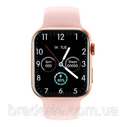Smart Watch Series 6 Z32 PRO, 44mm Aluminium, 2 ремешка, pink/white, фото 2