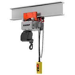 Таль електрична ланцюгова з ланцюговим механізмом пересування HADEF Professional Line 62/05 H