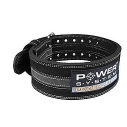 Пояс для пауерліфтингу Power System PS-3800 PowerLifting шкіряний Black/Grey Line XL