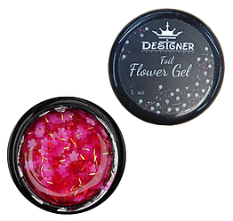 Гель із квітами з фольги Designer Foil Flower Gel 5 мл, FG12