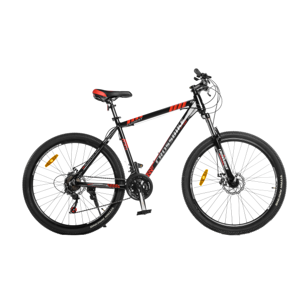 Велосипед Crossbike 27,5 "Everest 19" чорно-червоний, Чорний, 19", 172-180 см