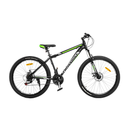 Велосипед Crossbike 27,5" Storm 19" чорно-зелений, Чорний, 19", 172-180 см