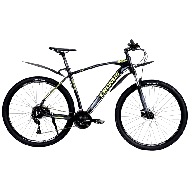 Велосипед Cronus 27,5" Fantom 19,5" чорно-салатовий, Чорний, 19,5", 172-180 см