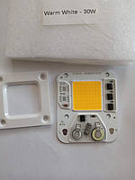 Светодиодная LED матрица, белый теплый цвет, 30w 220V встроенный драйвер