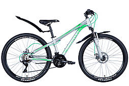 Велосипед 26" Discovery Trek AM DD 18" сріблястий, Сріблястий, 18", 160-178 см