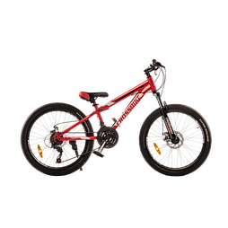 Підлітковий велосипед Crossbike Storm 24" червоний, Червоний, 12", До 134 см
