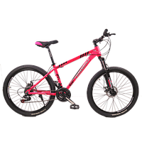 Подростковый велосипед CrossBike 26" Everest 13" розовый, Розовый, 13", 130-150 см