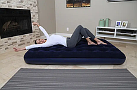 Надувной матрас для сна в поездке двухместный большой, Универсальный матрас для сна и отдыха надувной