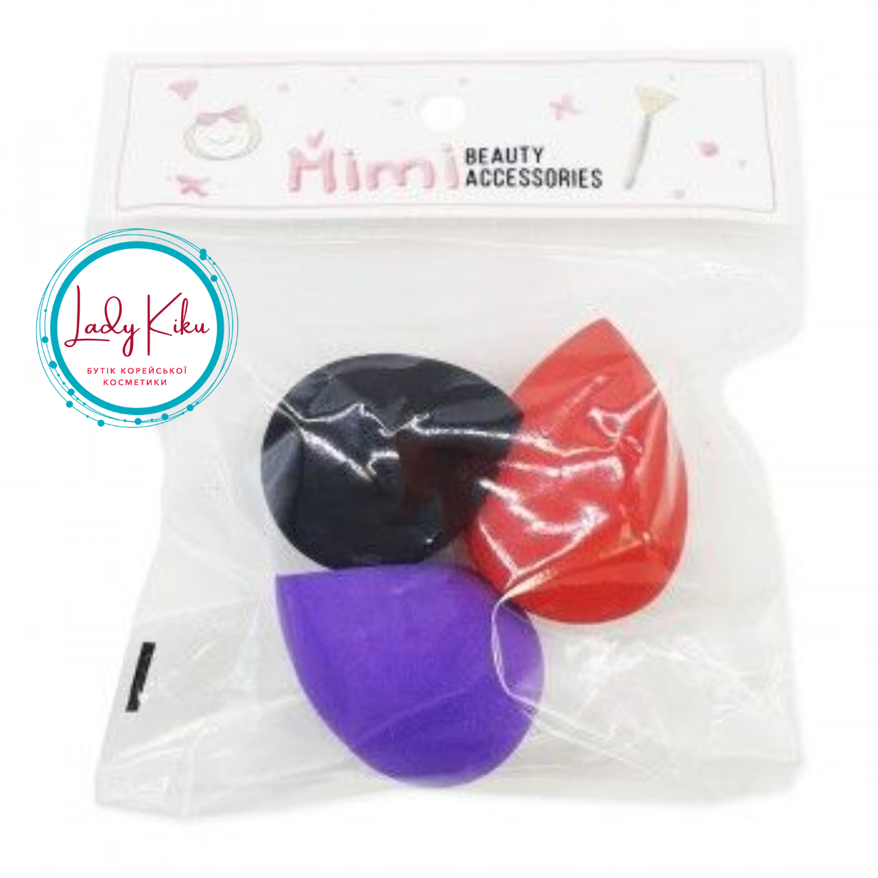 Набір б'юті-спонжів для створення ідеального макіяжу MIMI Beauty Accessories Sponge