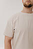 Доросла унісекс оверсайз футболка у бежевому кольорі, фото 6