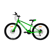 Подростковый велосипед Crossbike 26" Spark D-Steel 13" зеленый, Зеленый, 13", 130-150 см