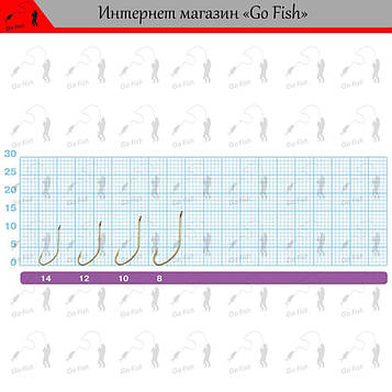 6 шт Гачки Owner Straw Hook 53157 №12 Код/Артикул 48 4953873061271