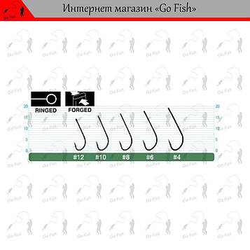 6 шт Гачки Owner Worm Bh-Sproat 56538 №12 Код/Артикул 48 4953873469381