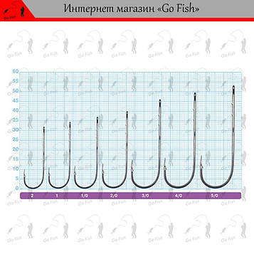 3 шт Гачки Owner Straight Shank 5100 №5/0 Код/Артикул 48 4953873000300