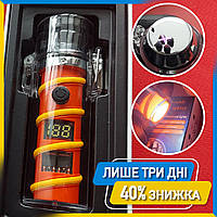 Электро зажигалка USB зажигалка с фонариком Lighter юсб зажигалка, Электронная зажигалка фонарь A33739-orange
