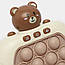 Іграшка антистрес від батарейок Pop it PRO Bear Brown / Інтерактивна іграшка для дітей / Портативна консоль, фото 4
