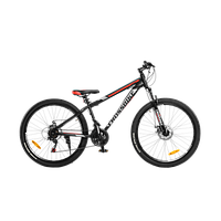 Велосипед Crossbike 27,5" Storm 15" черно-красный, Черный, 15", 145-160 см