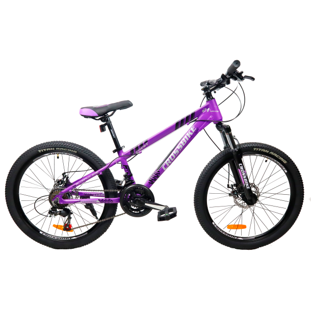 Підлітковий велосипед CrossBike 26" Everest 13" фіолетовий, Фіолетовий, 13", 130-150 см