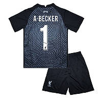 Детская футбольная форма A.BECKER 1 Ливерпуль 2020-2021 Nike вратарская 115-125 см (set3094_87080)