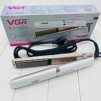 Плойка выпрямитель с турмалиновым покрытием VGR V-522 / Выпрямитель для волос / Утюжок для выравнивания волос