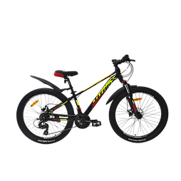 Підлітковий велосипед Titan 26" Arena 13" чорно-червоний, Чорний, 13", 130-150 см