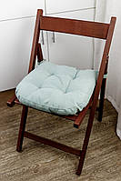 Подушка на стілець 40х40см квадратна на липучках для садових стільців тканина KM