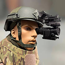 Монокуляр нічного бачення NORTIS Night Vision Monocular 14 PRO kit (IIT GTX White), ПНБ, білий фосфор, з кріпленням на шолом, фото 3