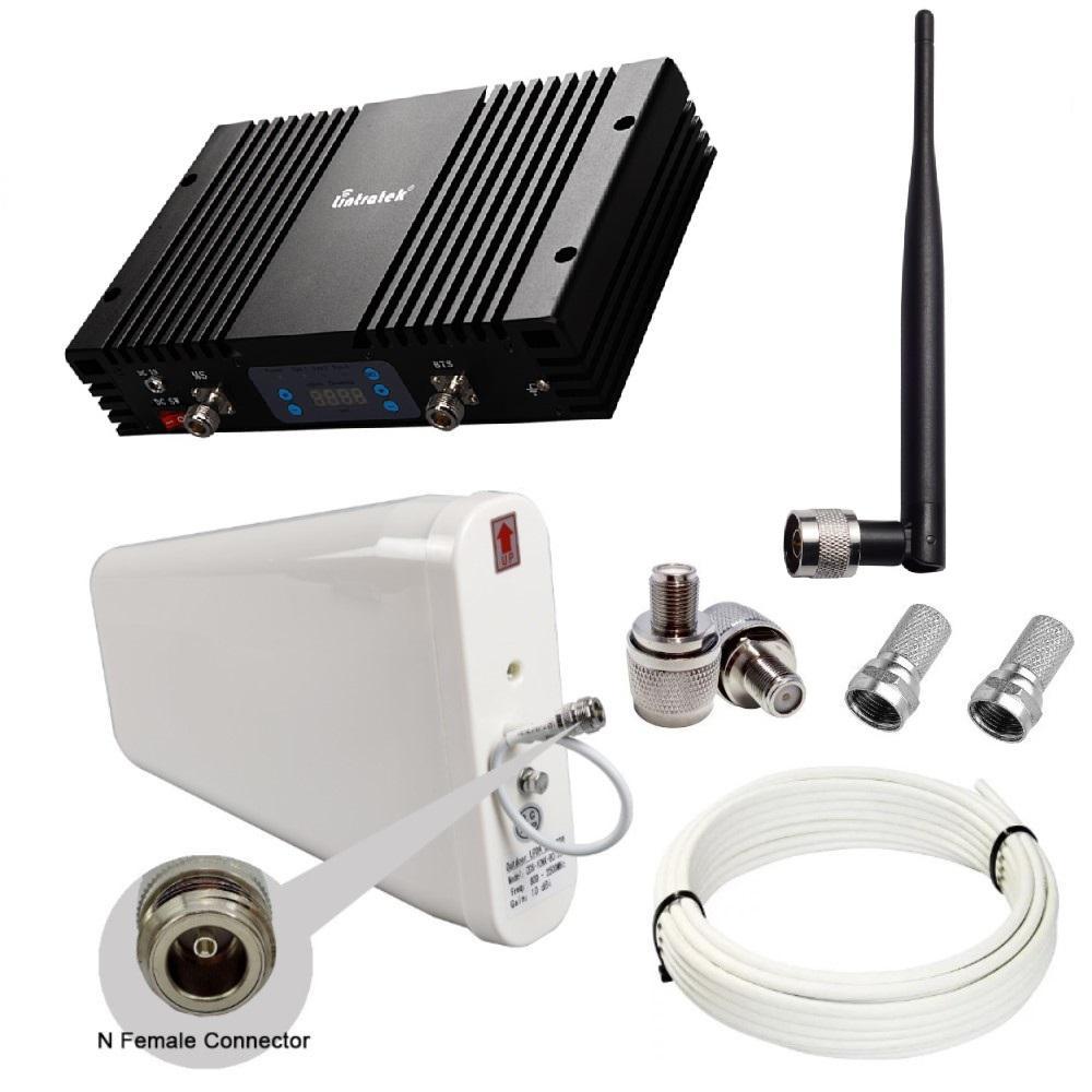 Репітер підсилювач мобільного зв'язку і інтернету Lintratek KW23F-GDW GSM 3G 4G 900 1800 2100 МГц (10/I дБі), фото 1