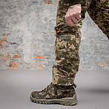 Штани тактичні військові 6 кишень GRIFON "GENERAL" піксель ріп-стоп (вафелька), фото 5