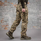 Штани тактичні військові 6 кишень GRIFON "GENERAL" піксель ріп-стоп (вафелька), фото 6