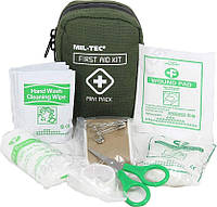 Аптечка тактическая туристическая Mil-Tec Первой помощи С креплением Pack Mini Масло FIRST AID PACK MINI OLIV