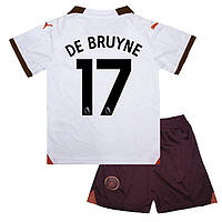 Футбольная форма для детей DE BRUYNE 17 Манчестер Сити 2023-2024 Away Puma 115-125 см (set3437_120172)