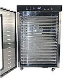 Комерційний дегідратор Tekhniko DH-16H-BK Commercial Food Dehydrator (16 сталевих лотків), фото 6