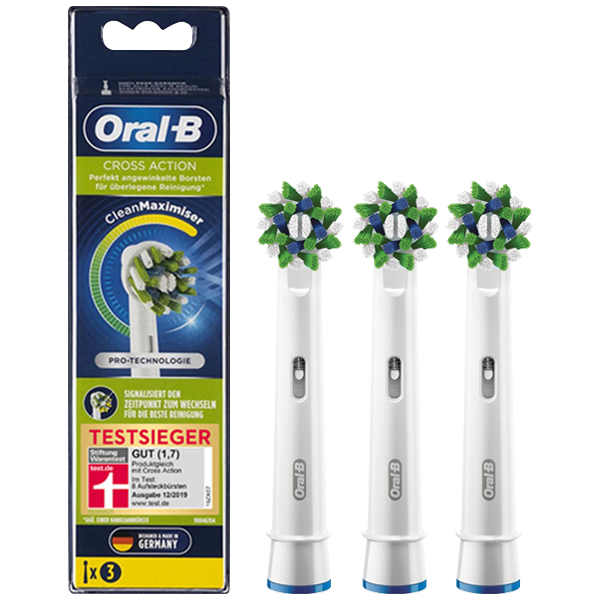 Насадки на зубні щітки Oral-B EB50 Cross Action CleanMaximiser (3 шт.)