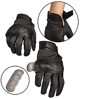 Перчатки тактические кожаные L Черные Mil-Tec TACTICAL GLOVES LEDER/ARAMID L SCHWARZ (12504202-10-L) VCT