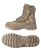 Ботинки тактические Mil-Tec Легкая шнуровка Мультикам 44р. TACTICAL BOOT M.YKK ZIPPER MULTICAM