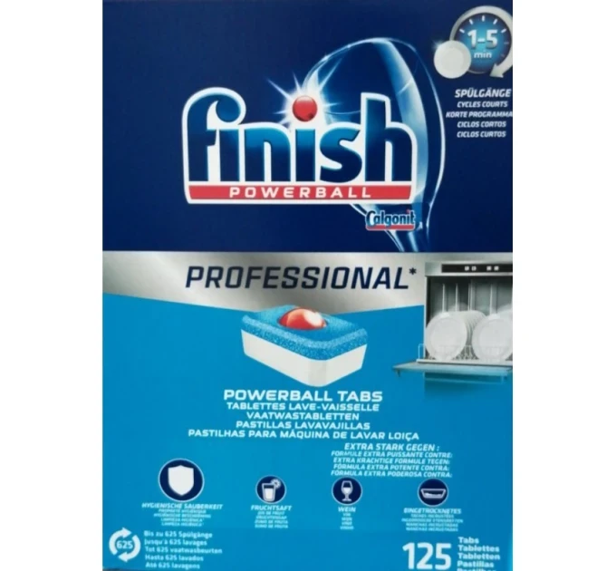 Таблетки для посудомийних машин FINISH Powerball professional 125 шт.